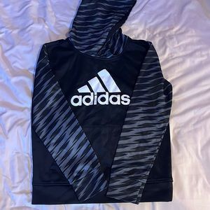 adidas, kids medium, black sweatshirt